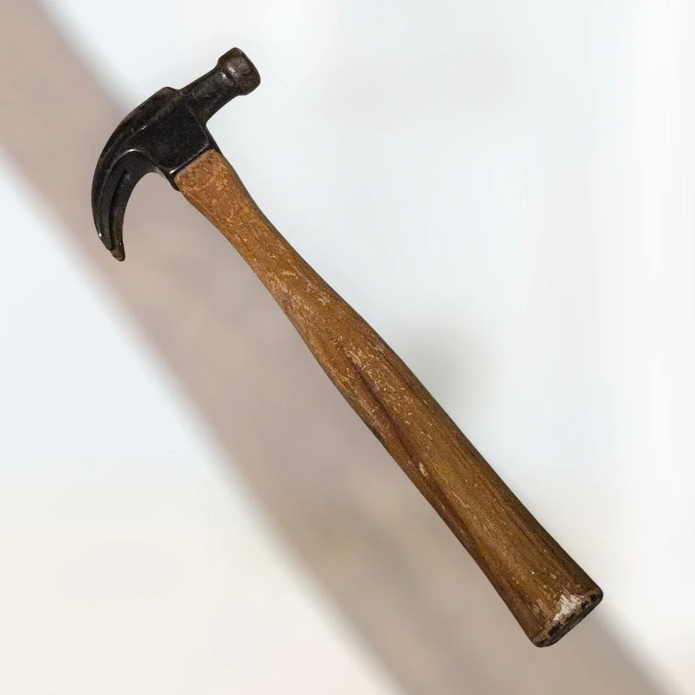 VTG Jim Dandy True Temper 12in Claw Hammer Black Steel Wood Handle USA‎ Patina